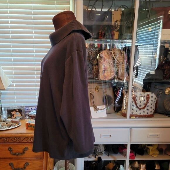 Black Cowl Neck Sweater  - Picture 3 of 5